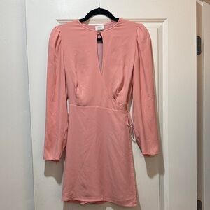 Wilfred Blush Pink Long Sleeve Wrap Dress